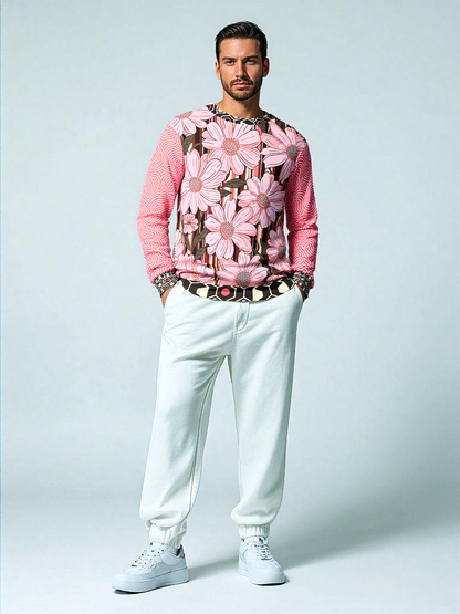 Fantasy in Pink Floral Unisex Sweatshirt (Gold Label)