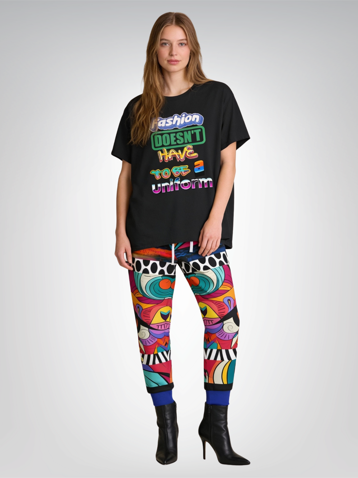 Girl With Umbrella Abstract Art Eco-Poly Unisex Joggers