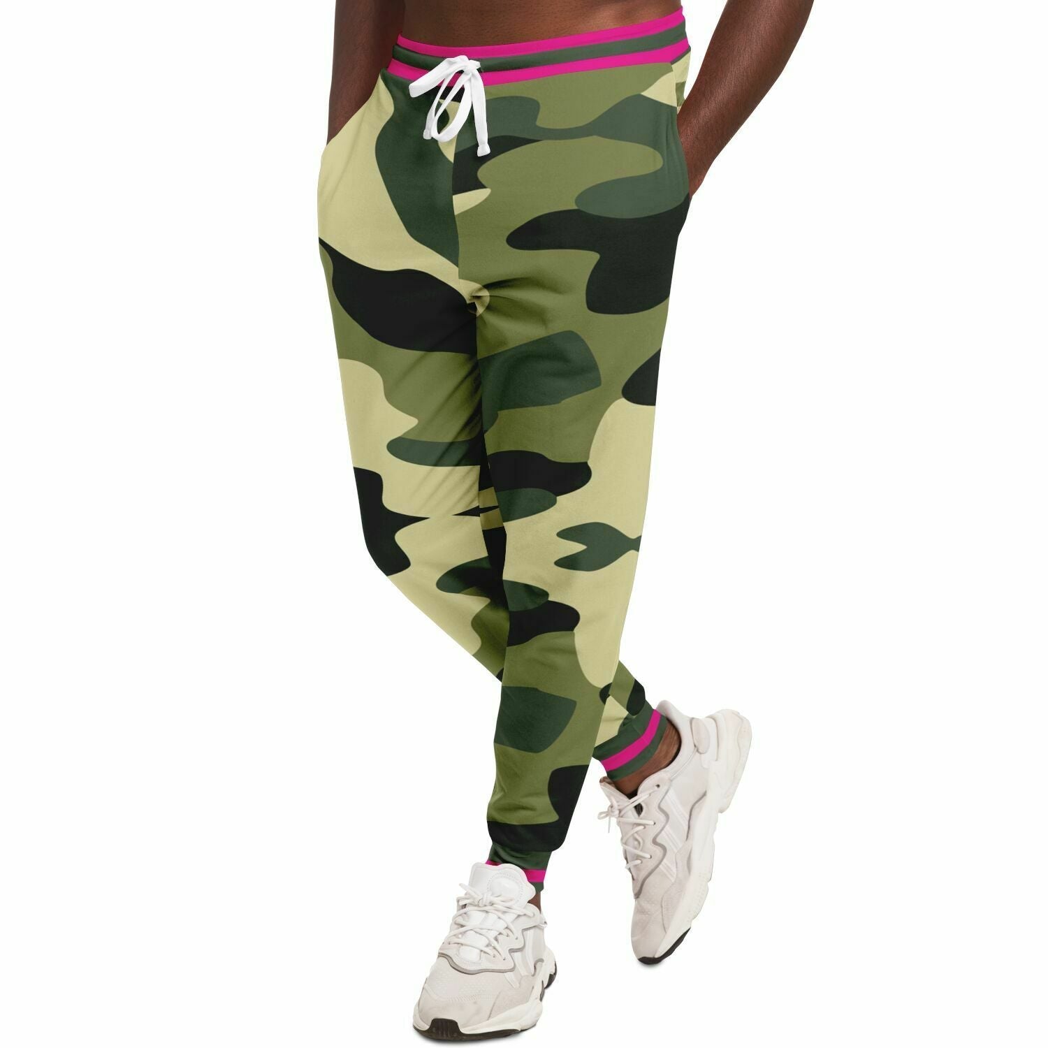 Green Marsh Camo Eco-Poly Unisex Joggers