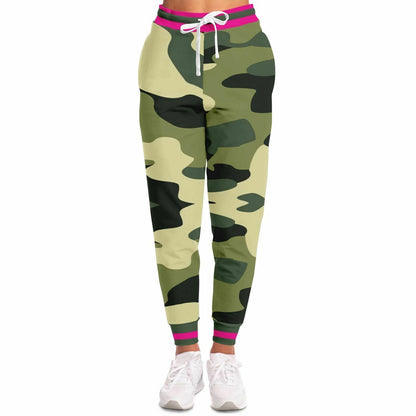 Green Marsh Camo Eco-Poly Unisex Joggers