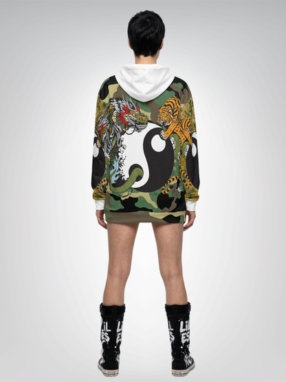 Finding Peace - The Struggle Between Energies Unisex Hoodie (Gold Label)