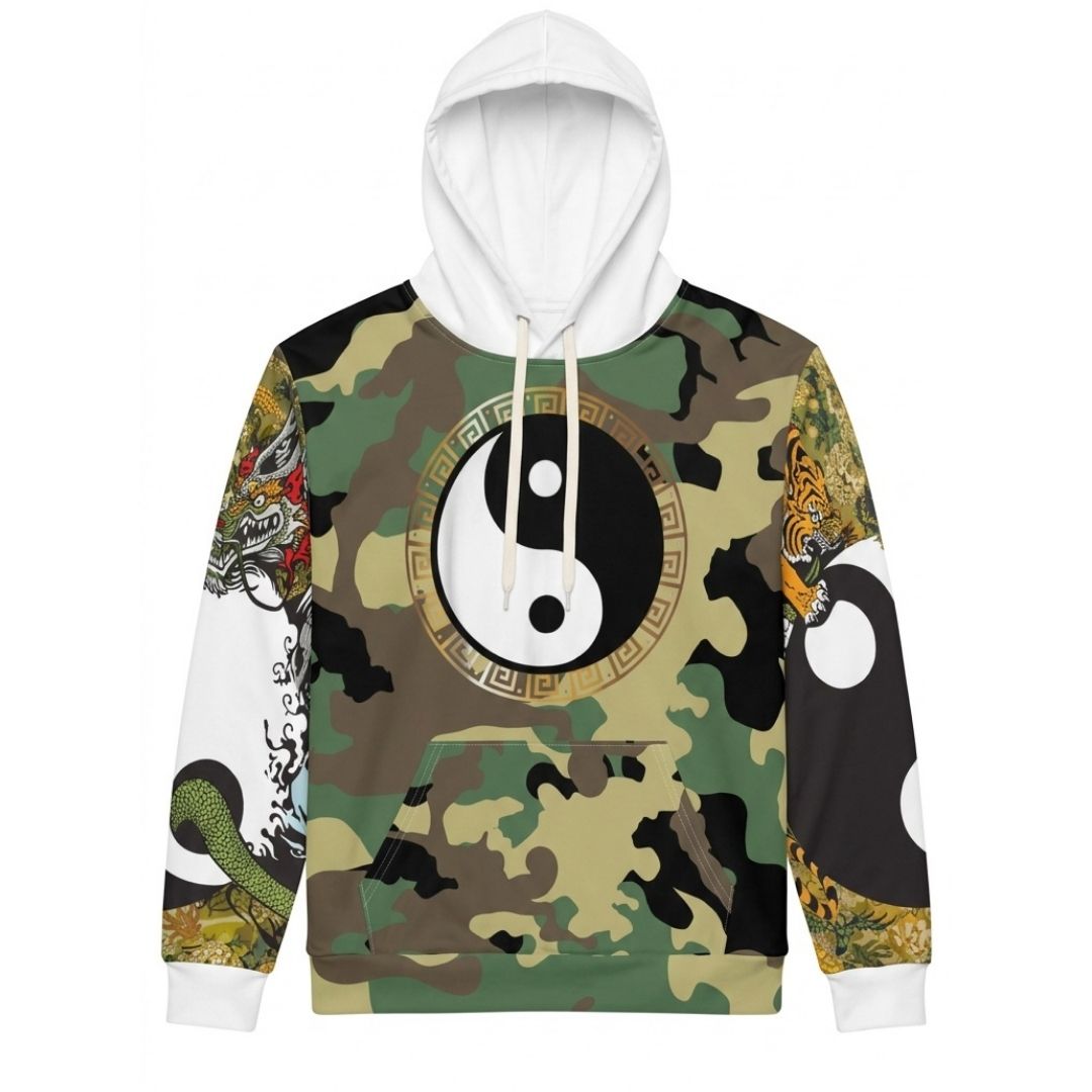 Finding Peace - The Struggle Between Energies Unisex Hoodie (Gold Label)