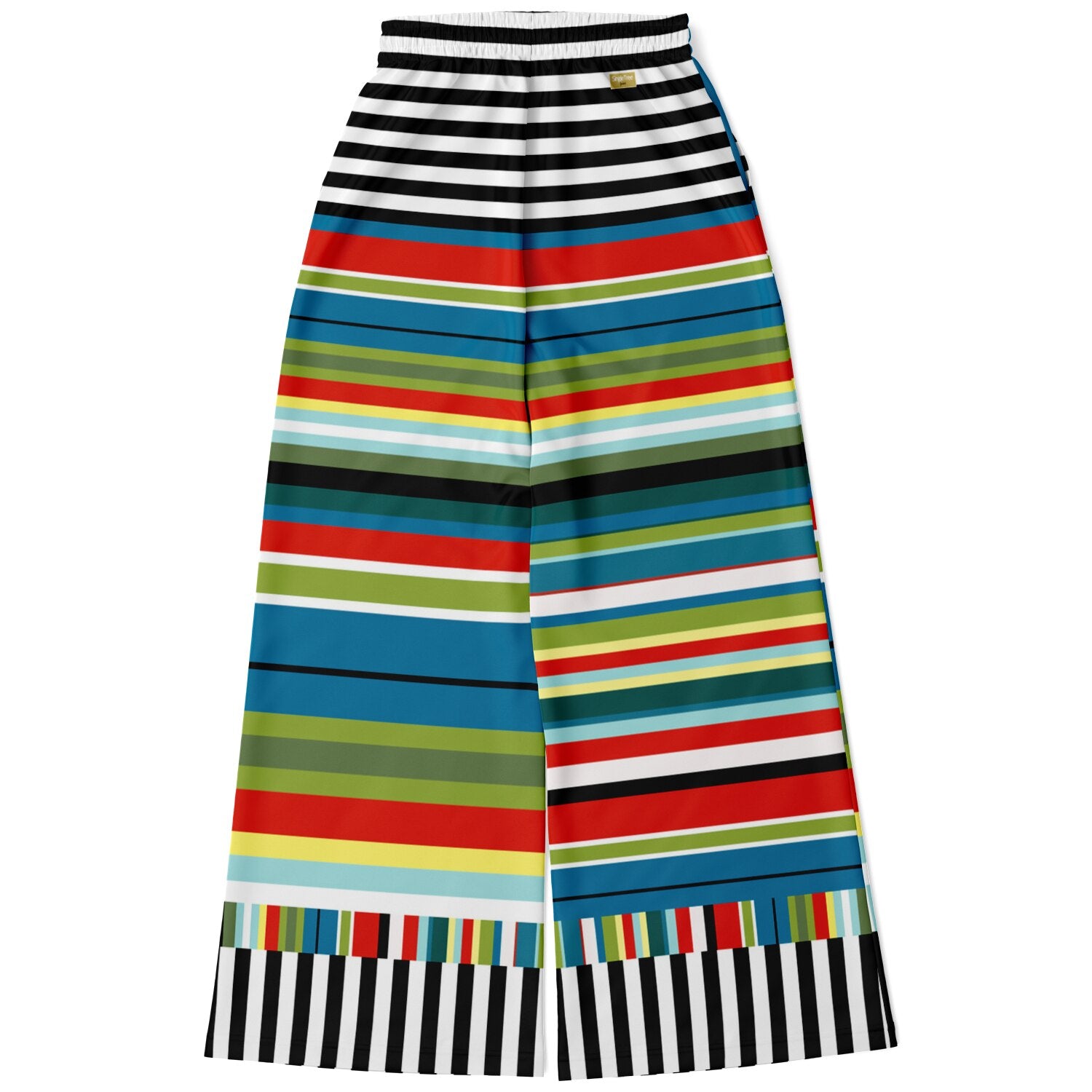 Everglades Rainbow Jailhouse Stripe Eco-Poly Wide Leg Pants