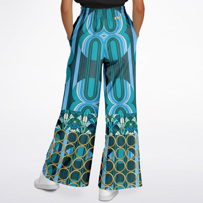 Dreaming of the 70s in Retro Links Eco-Poly Wide Leg Pants