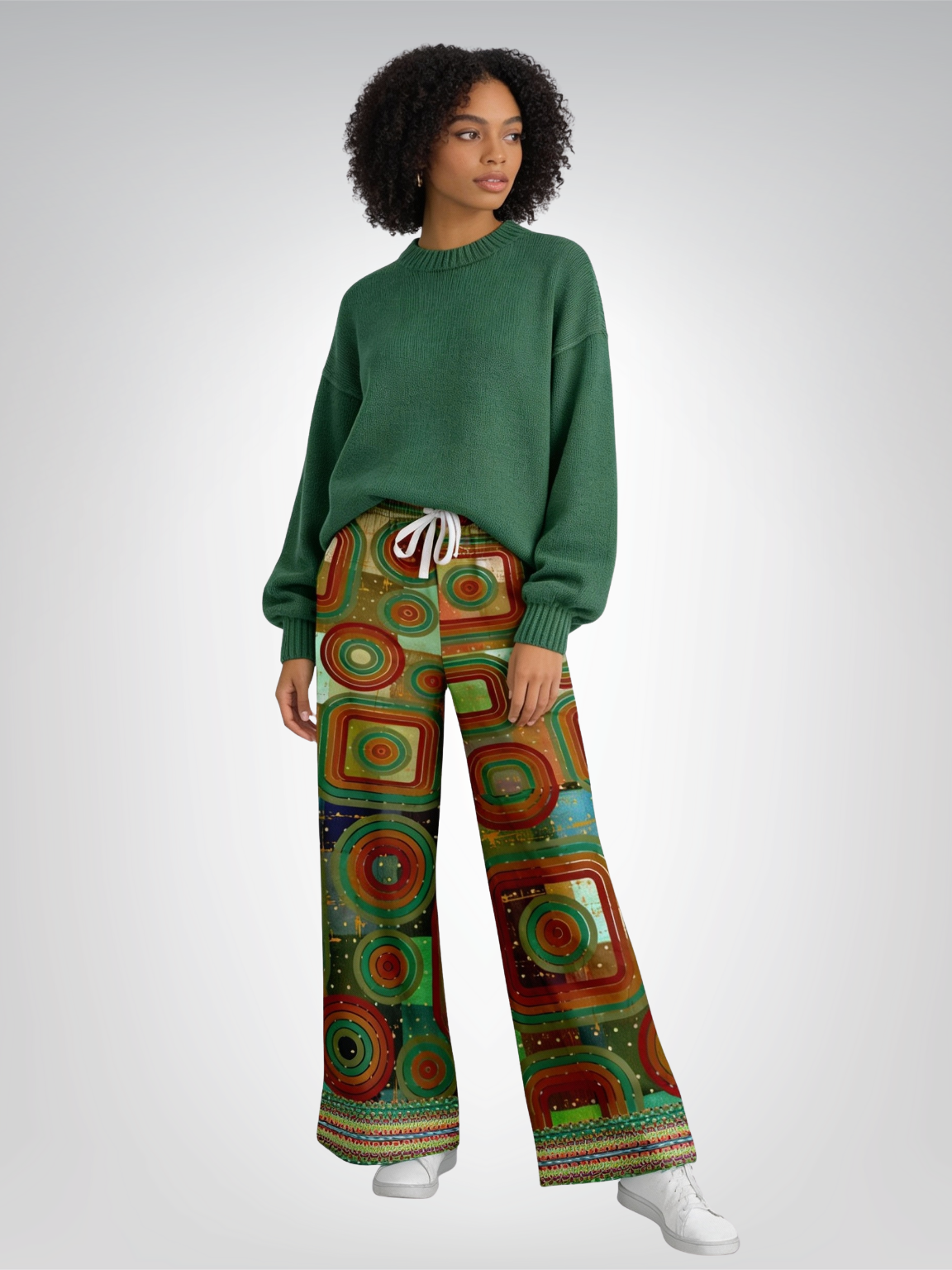 Flashback to the 70s Eco-Poly Wide Leg Pants