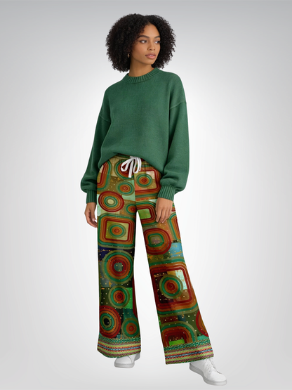 Flashback to the 70s Eco-Poly Wide Leg Pants