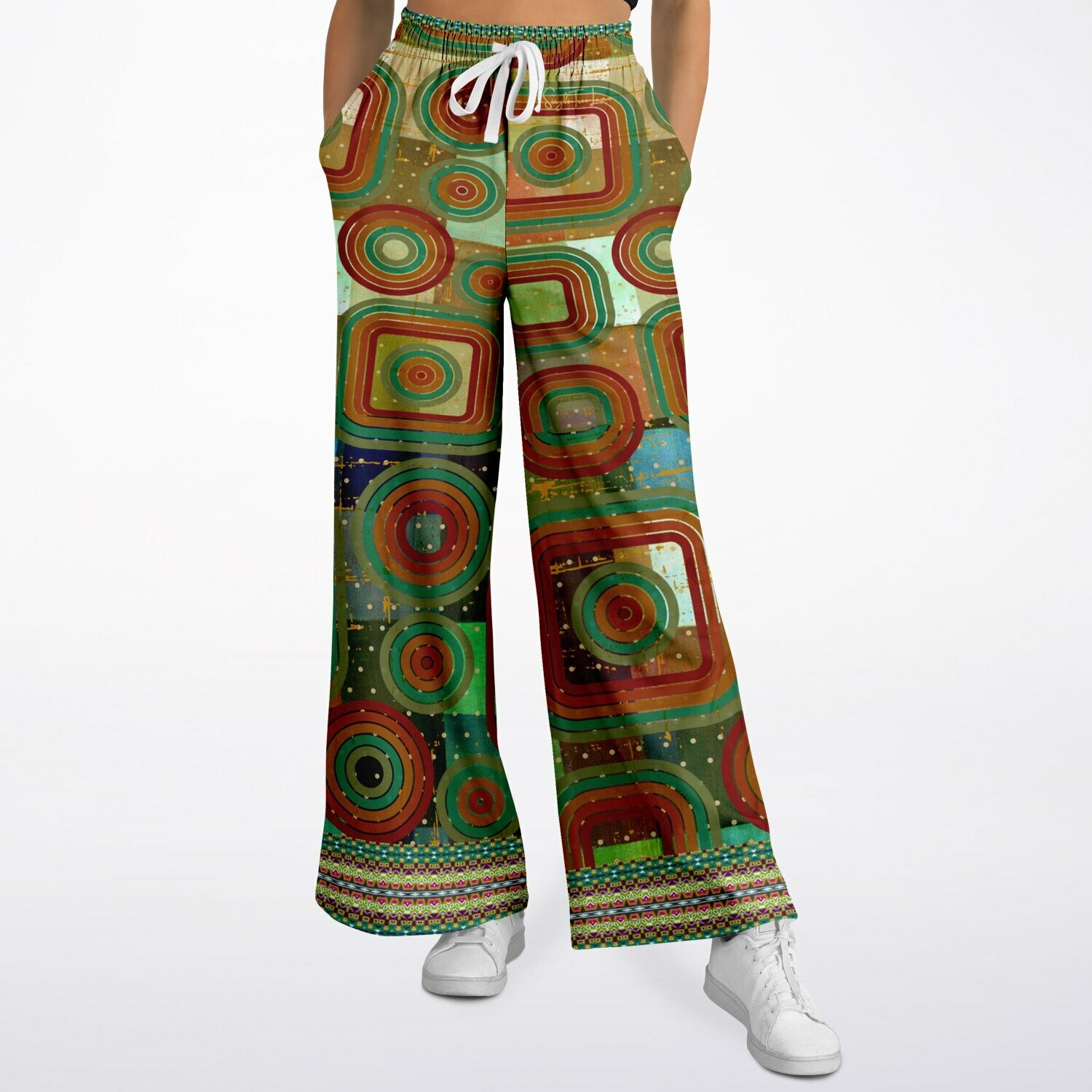Flashback to the 70s Eco-Poly Wide Leg Pants