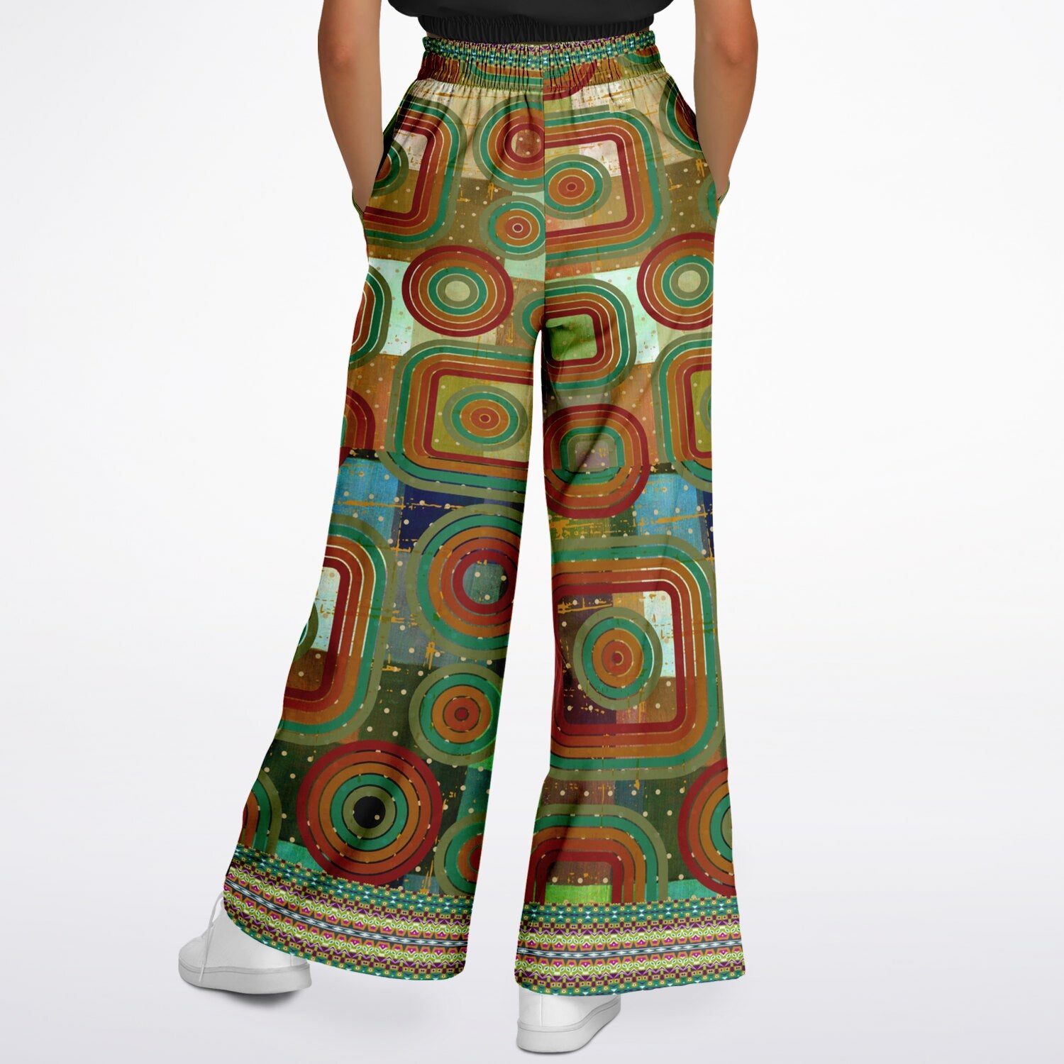 Flashback to the 70s Eco-Poly Wide Leg Pants