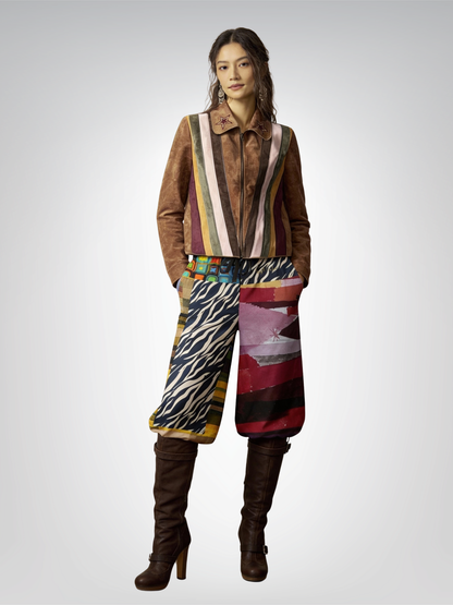 Forest Fowl in the Garden of Eden Perplexity Eco-Poly Wide Leg Pants