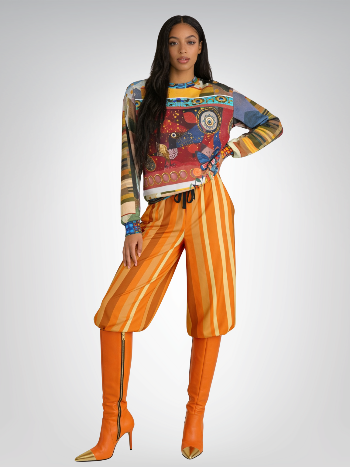 Sunshine of My Life Striped Eco-Poly Wide Leg Pants