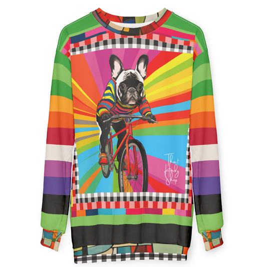 French Bulldog - Off to the Races Unisex Sweatshirt (Gold Label)