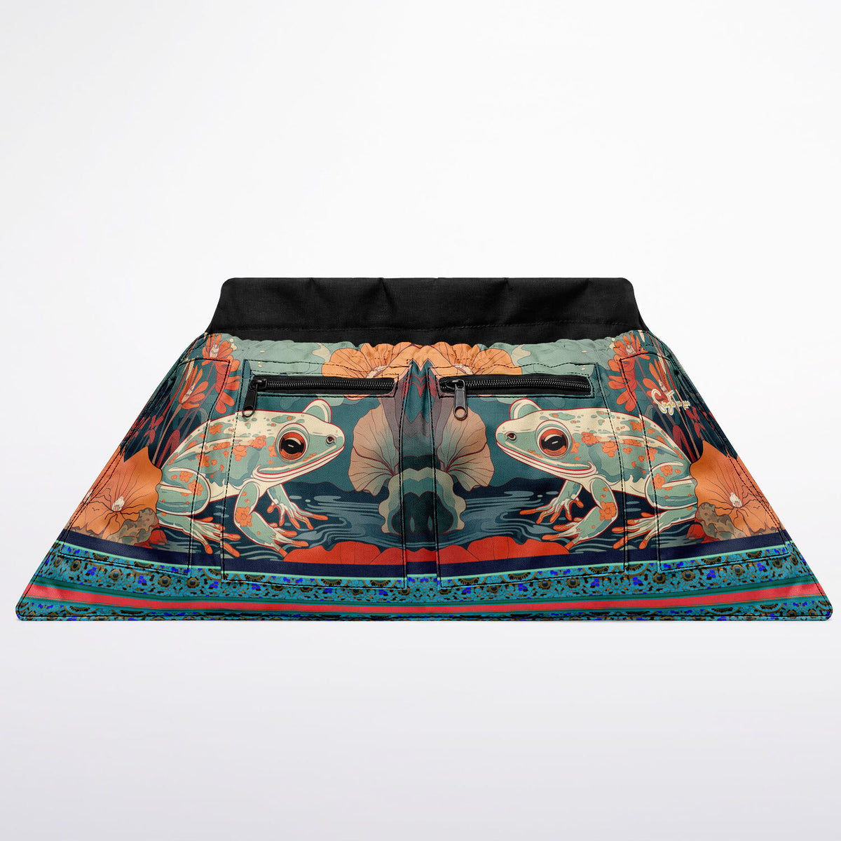 Frog on Koi Pond Garden Harvest Bag