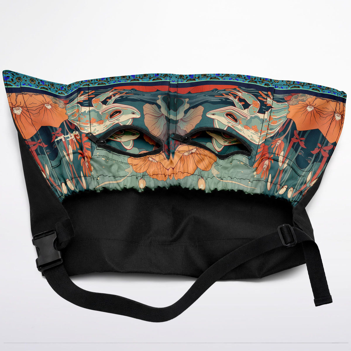Frog on Koi Pond Garden Harvest Bag