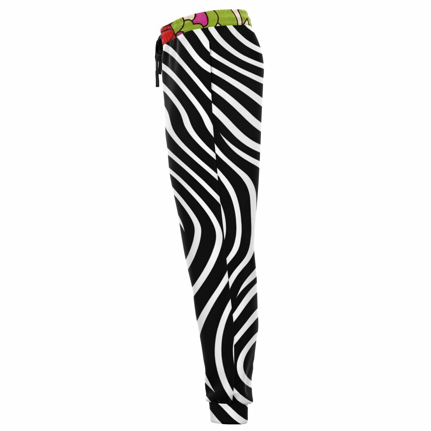 Funhouse Swirl Floral Zebra Stripe Eco-Poly Unisex Joggers