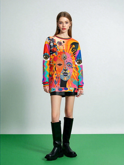 Futurama Sun Goddess in Metropolis Haze Unisex Sweatshirt (Gold Label)