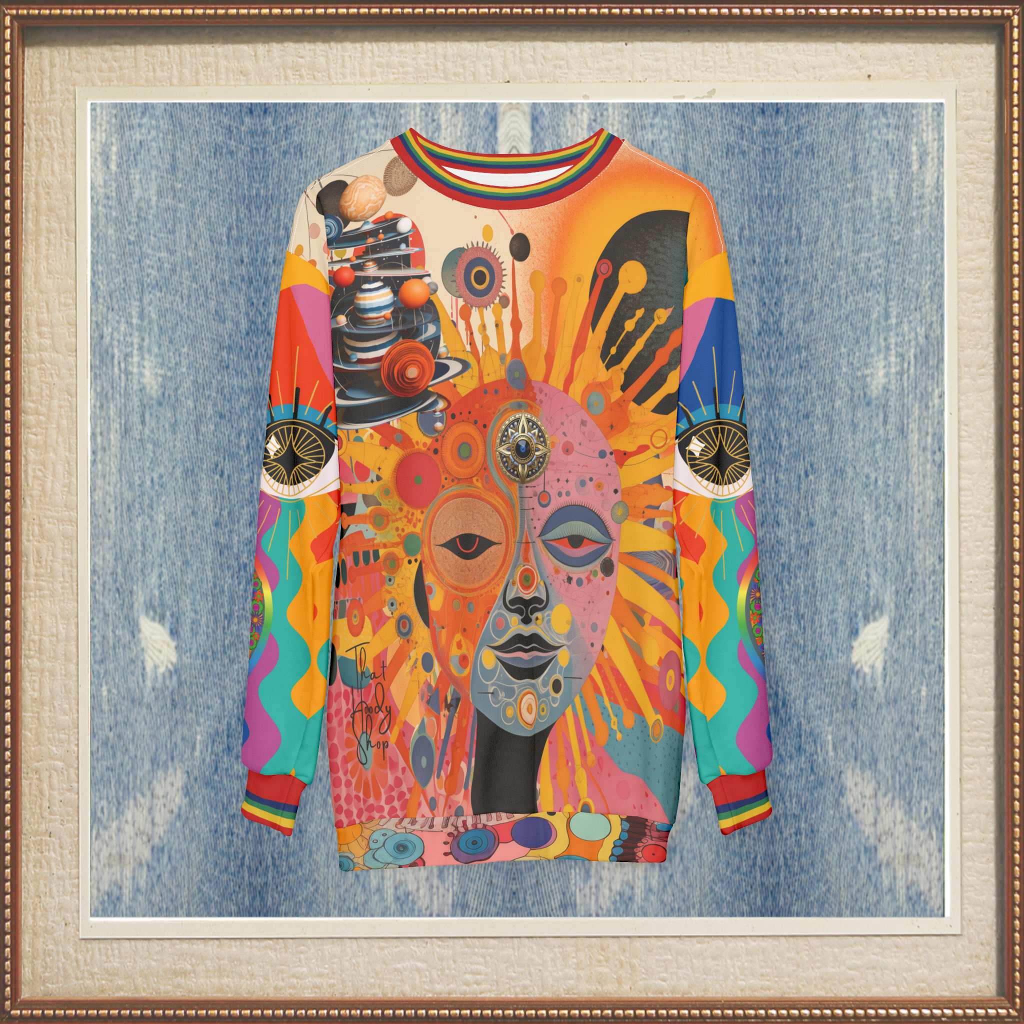 Futurama Sun Goddess in Metropolis Haze Unisex Sweatshirt (Gold Label)