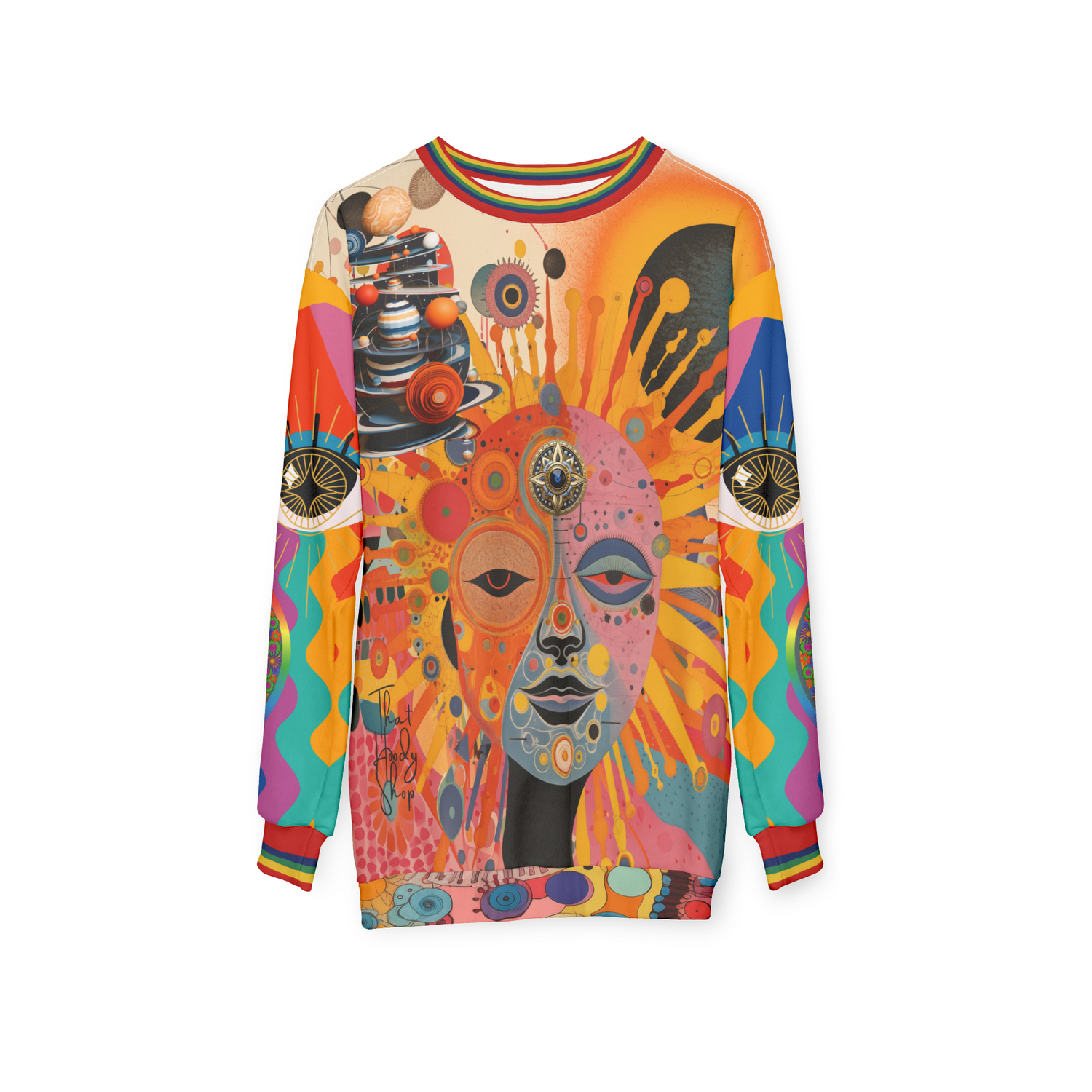 Futurama Sun Goddess in Metropolis Haze Unisex Sweatshirt (Gold Label)