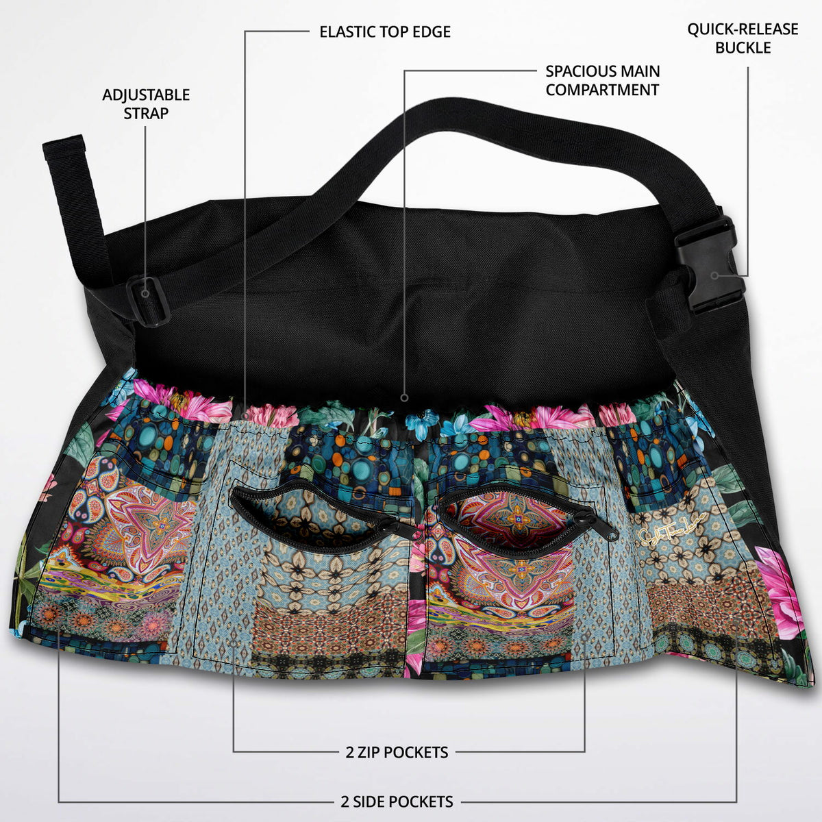 California Gypsy Patchwork Garden Harvest Bag