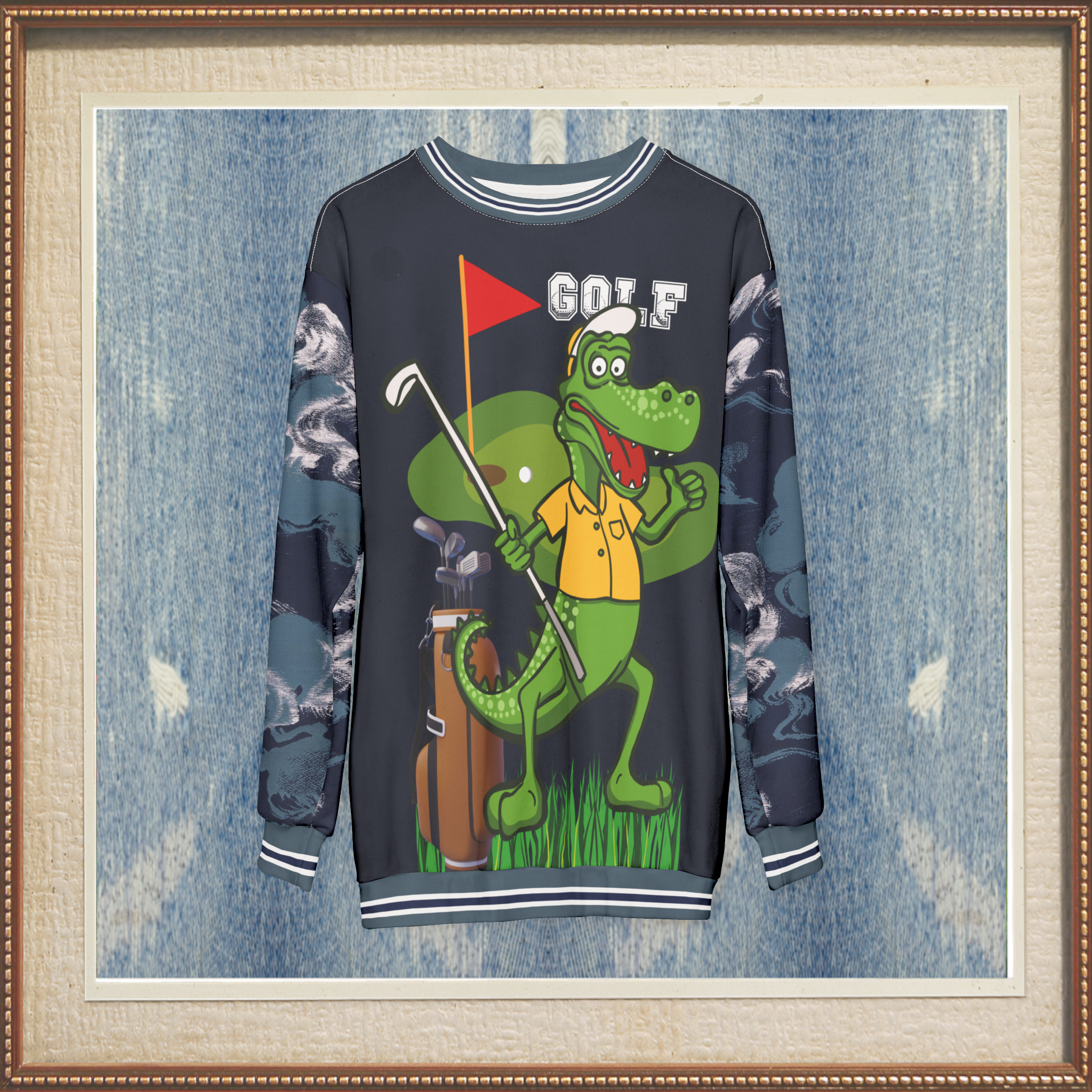 Gator Goes Golfing Unisex Sweatshirt (Gold Label)