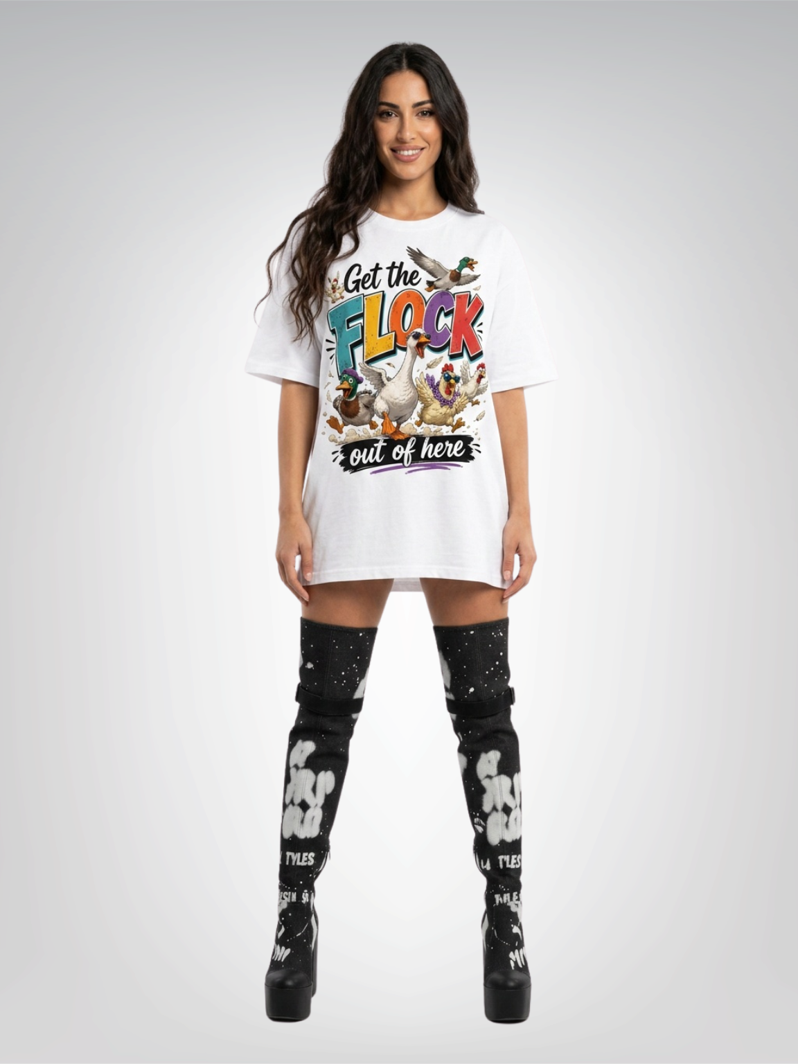 Get the FLOCK Out of Here - Duck Brigade Heavyweight Unisex Tee