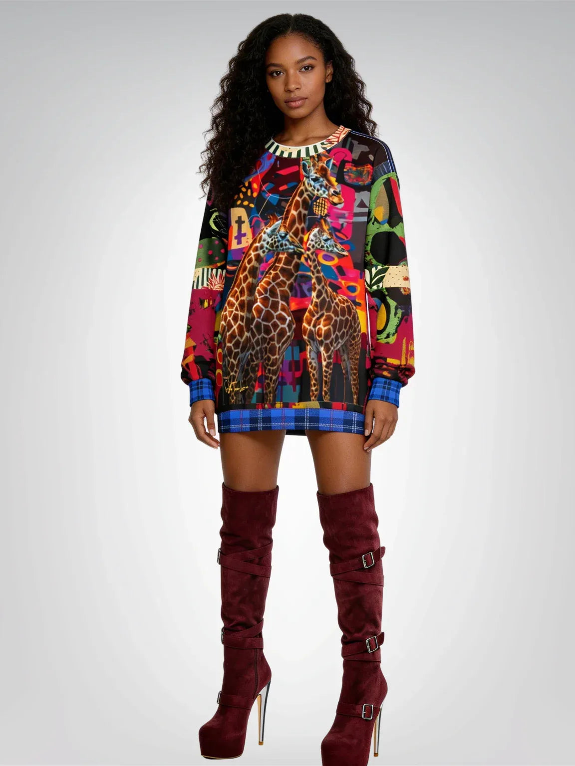 Giraffes of Tanzania - Straight Outta Africa Collection - Unisex Sweatshirt (Gold Label)