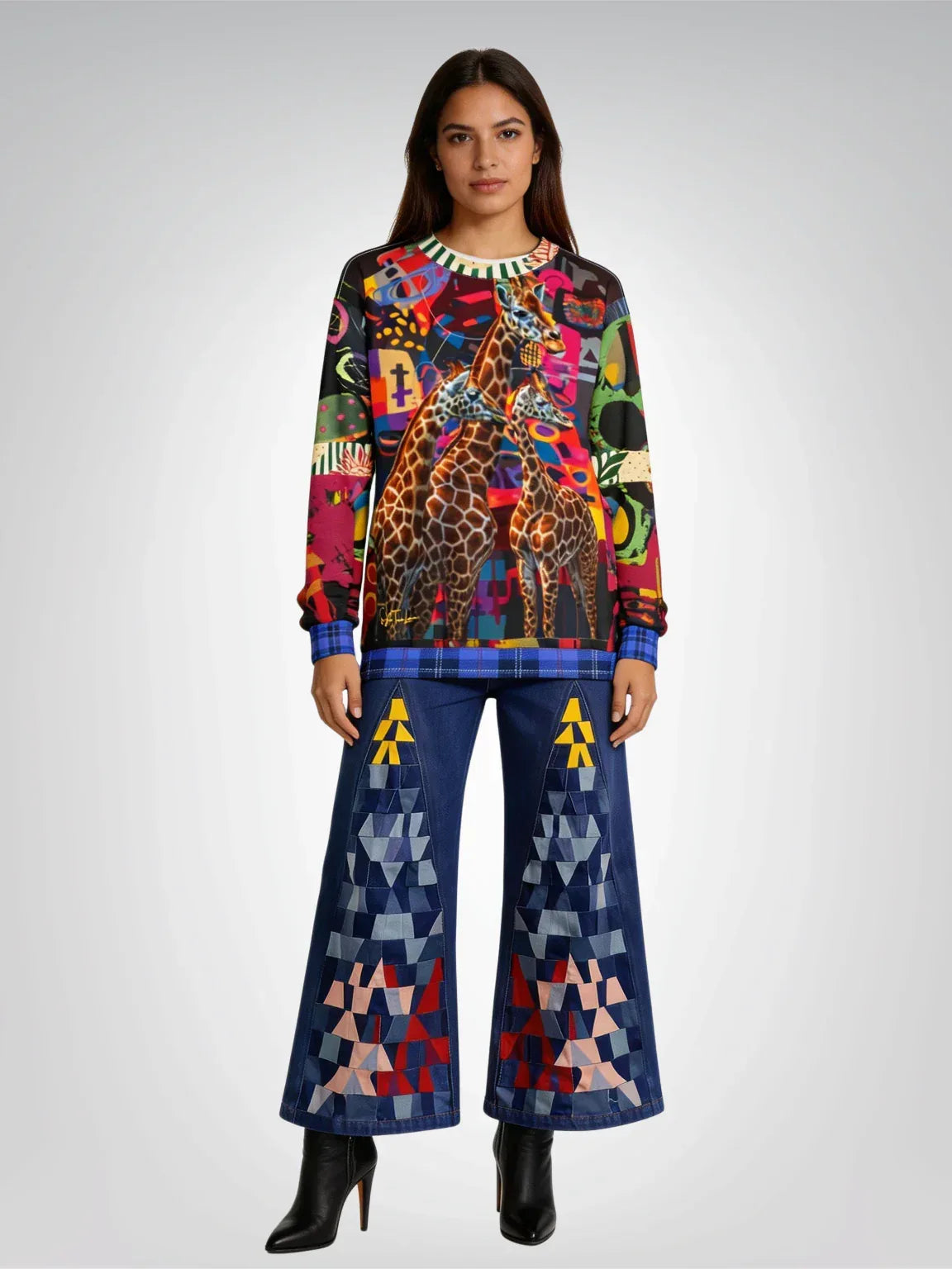 Giraffes of Tanzania - Straight Outta Africa Collection - Unisex Sweatshirt (Gold Label)