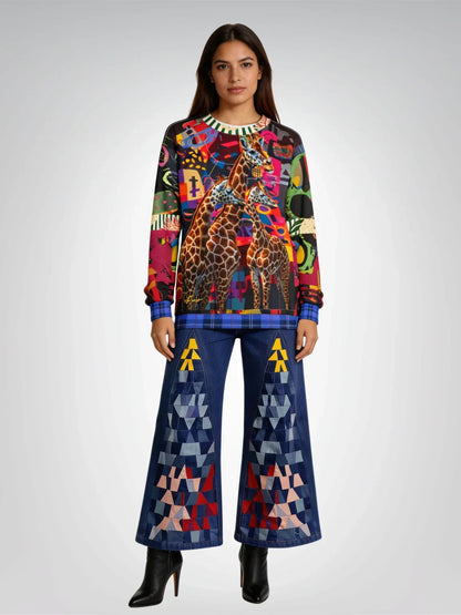 Giraffes of Tanzania - Straight Outta Africa Collection - Unisex Sweatshirt (Gold Label)