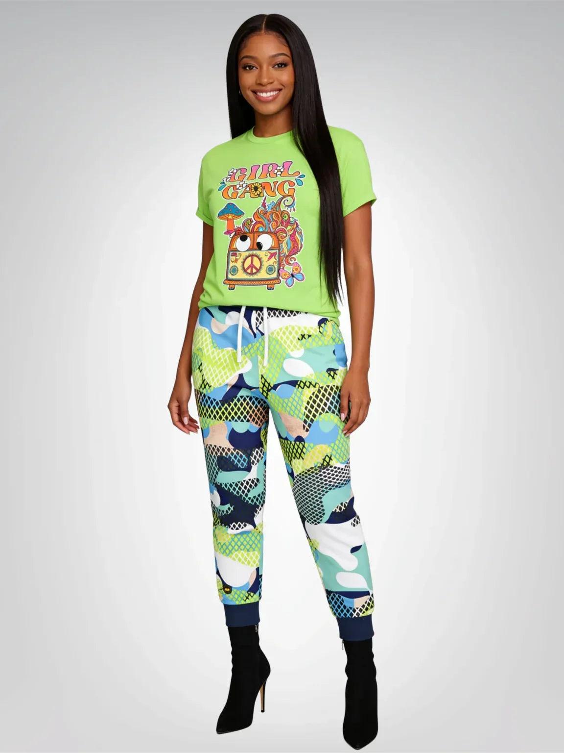 Girl Gang Hippie Van Floral Heavyweight Unisex Tee
