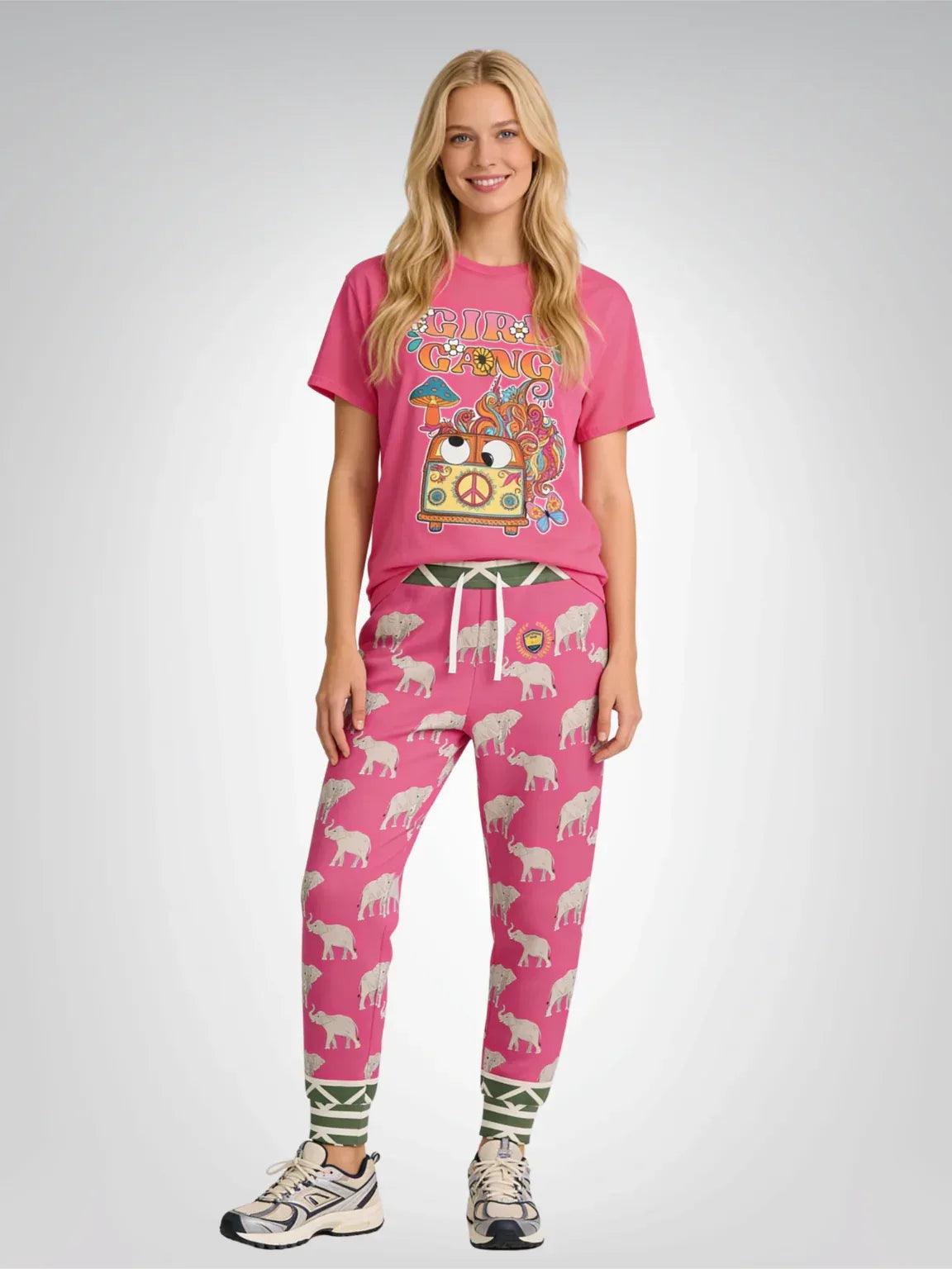 Girl Gang Hippie Van Floral Heavyweight Unisex Tee