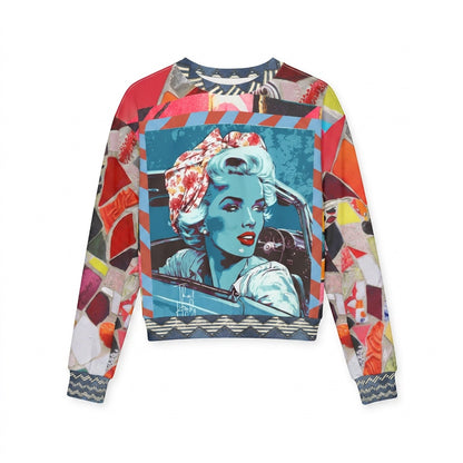 Girl on Blue Highway Cropped Sweatshirt (Gold Label)