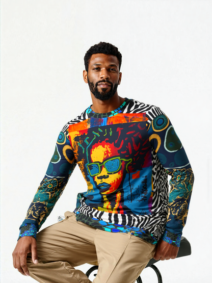 Girl With Attitude Graffiti Art Unisex Sweatshirt (Gold Label)