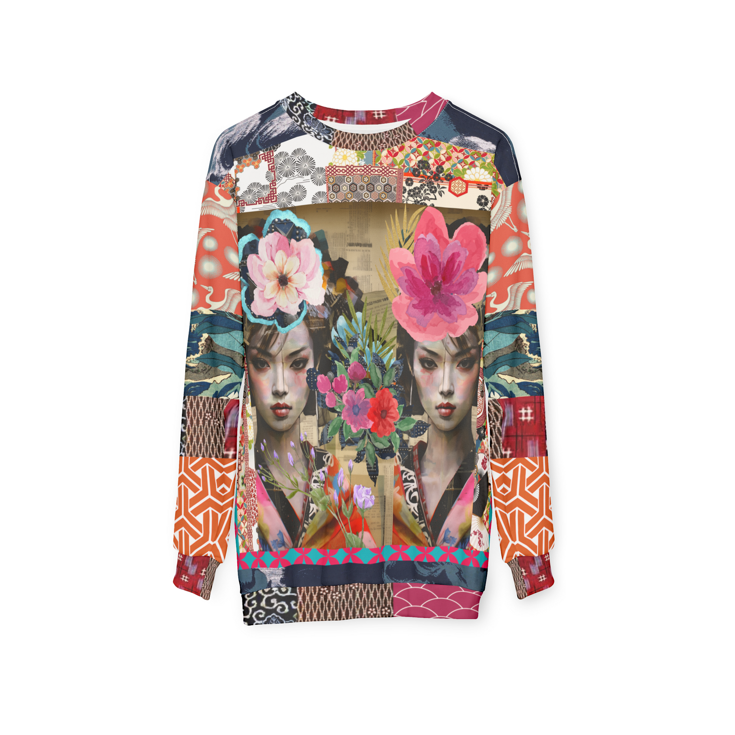 Girls Wrapped in Silk Robes Unisex Sweatshirt (Gold Label)