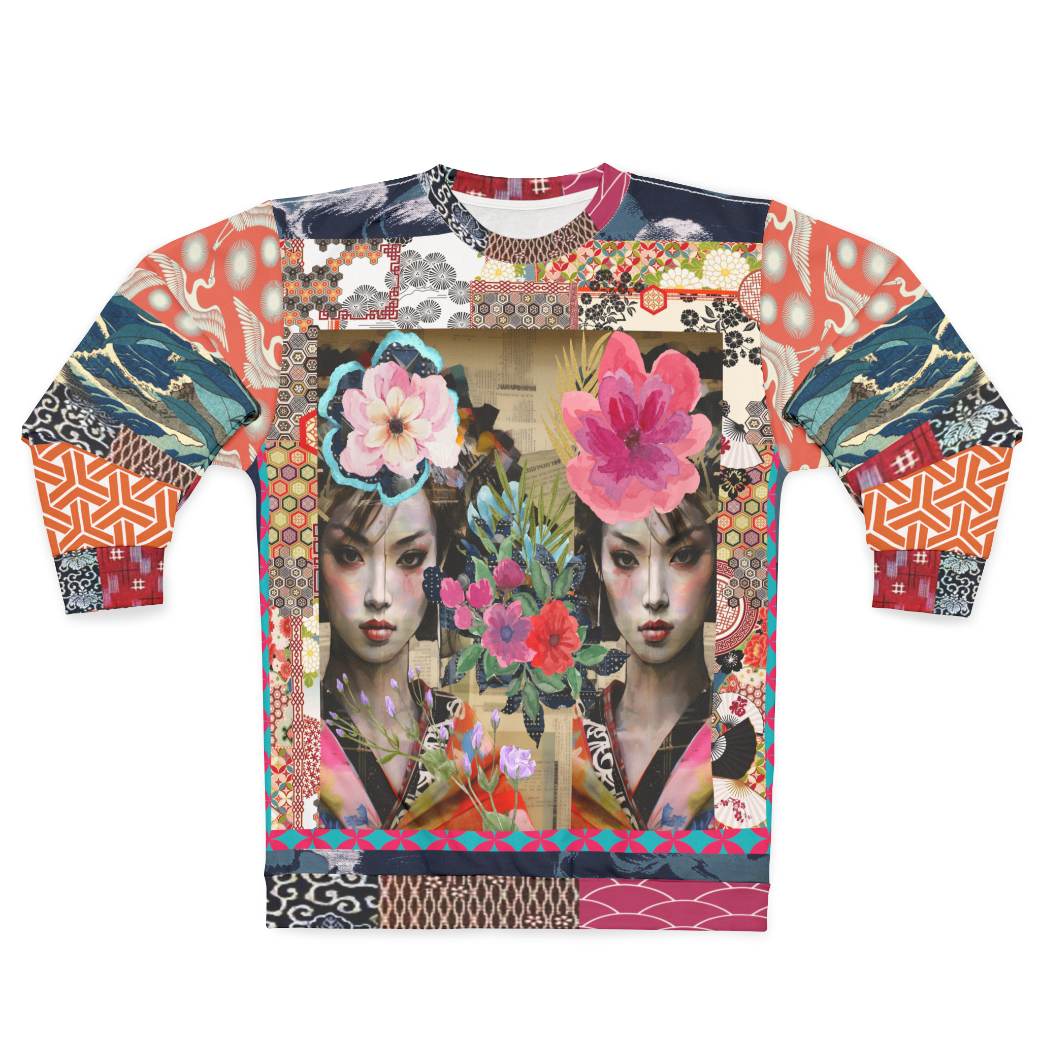 Girls Wrapped in Silk Robes Unisex Sweatshirt (Gold Label)