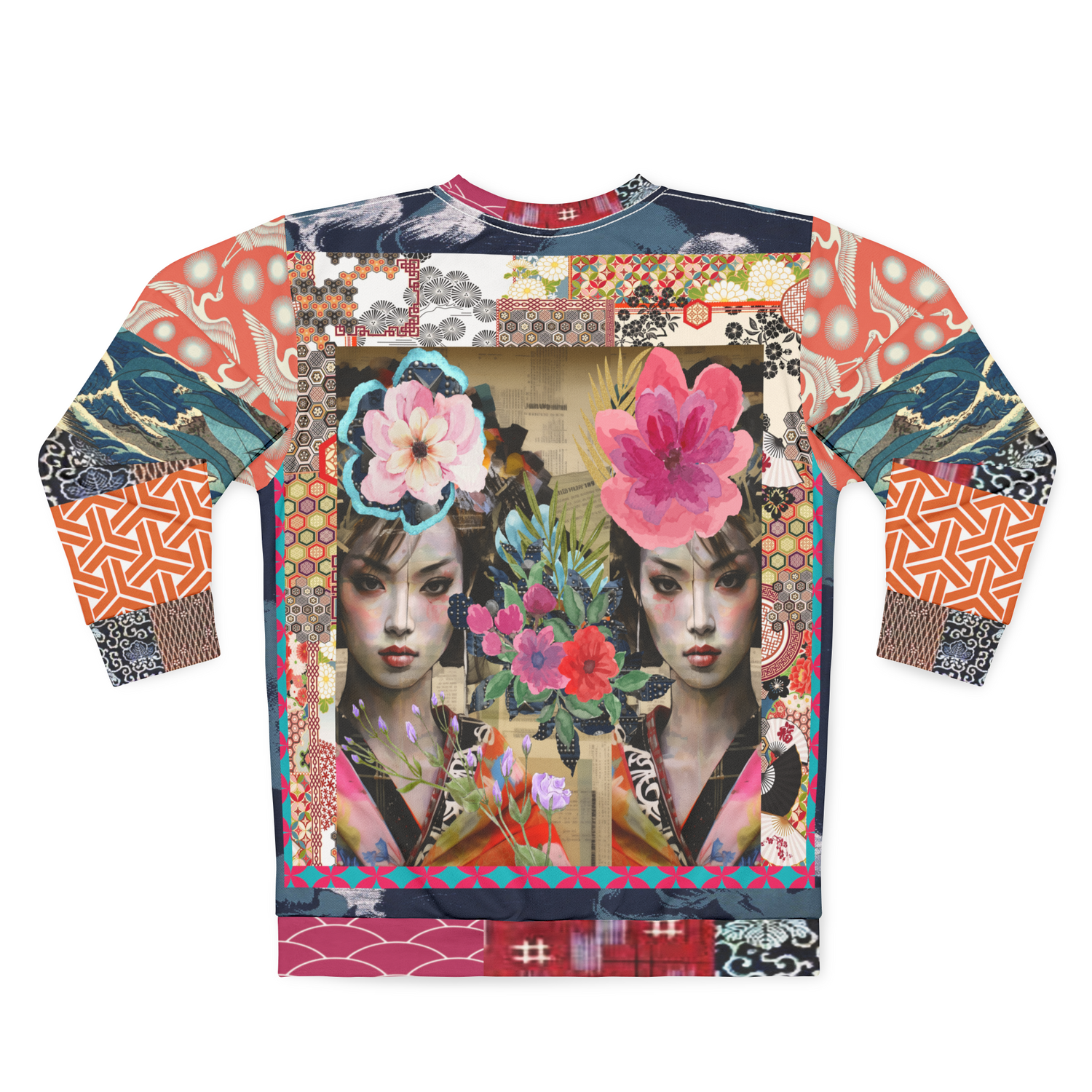 Girls Wrapped in Silk Robes Unisex Sweatshirt (Gold Label)