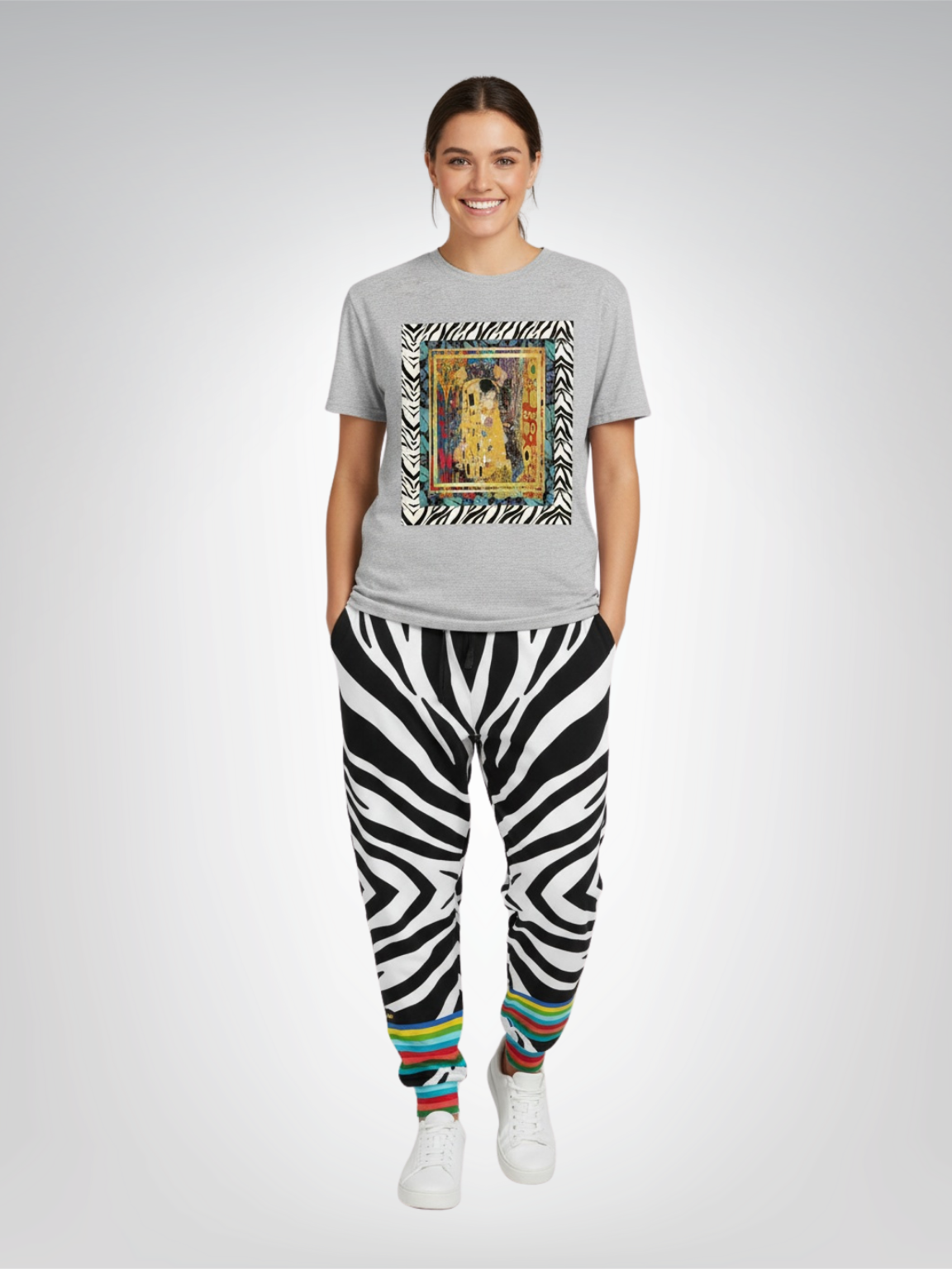 Give Me a Kiss - Klimt - Great Artists - Heavyweight Unisex Tee