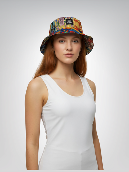 Give Me a Kiss - Klimt Reversible Bucket Hat
