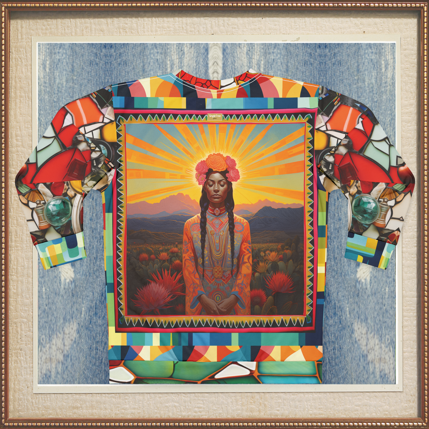 Goddess of the Harvest Mexican  Chicomecōātl Unisex Sweatshirt (Gold Label)