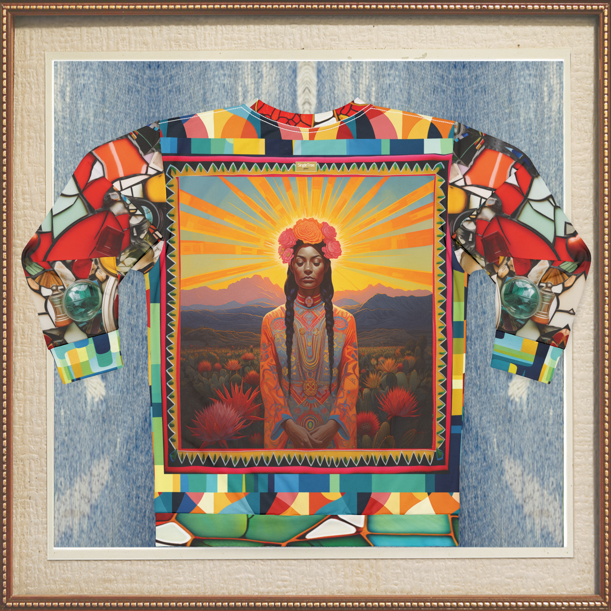 Goddess of the Harvest Mexican  Chicomecōātl Unisex Sweatshirt (Gold Label)