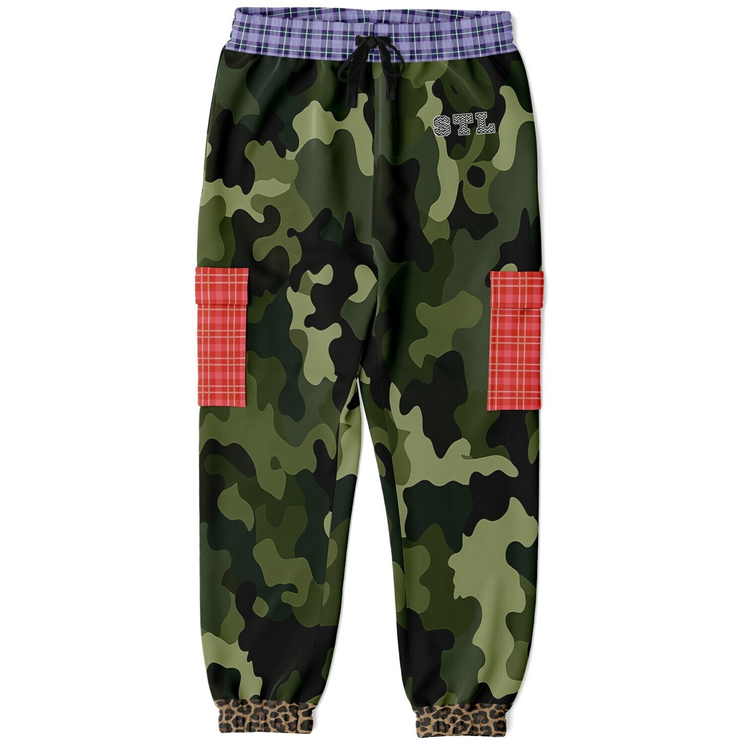 Gold Fish in Garden Splendor Eco-Poly Cargo Joggers