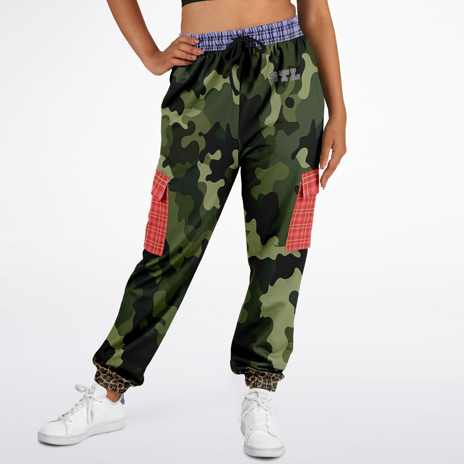 Gold Fish in Garden Splendor Eco-Poly Cargo Joggers