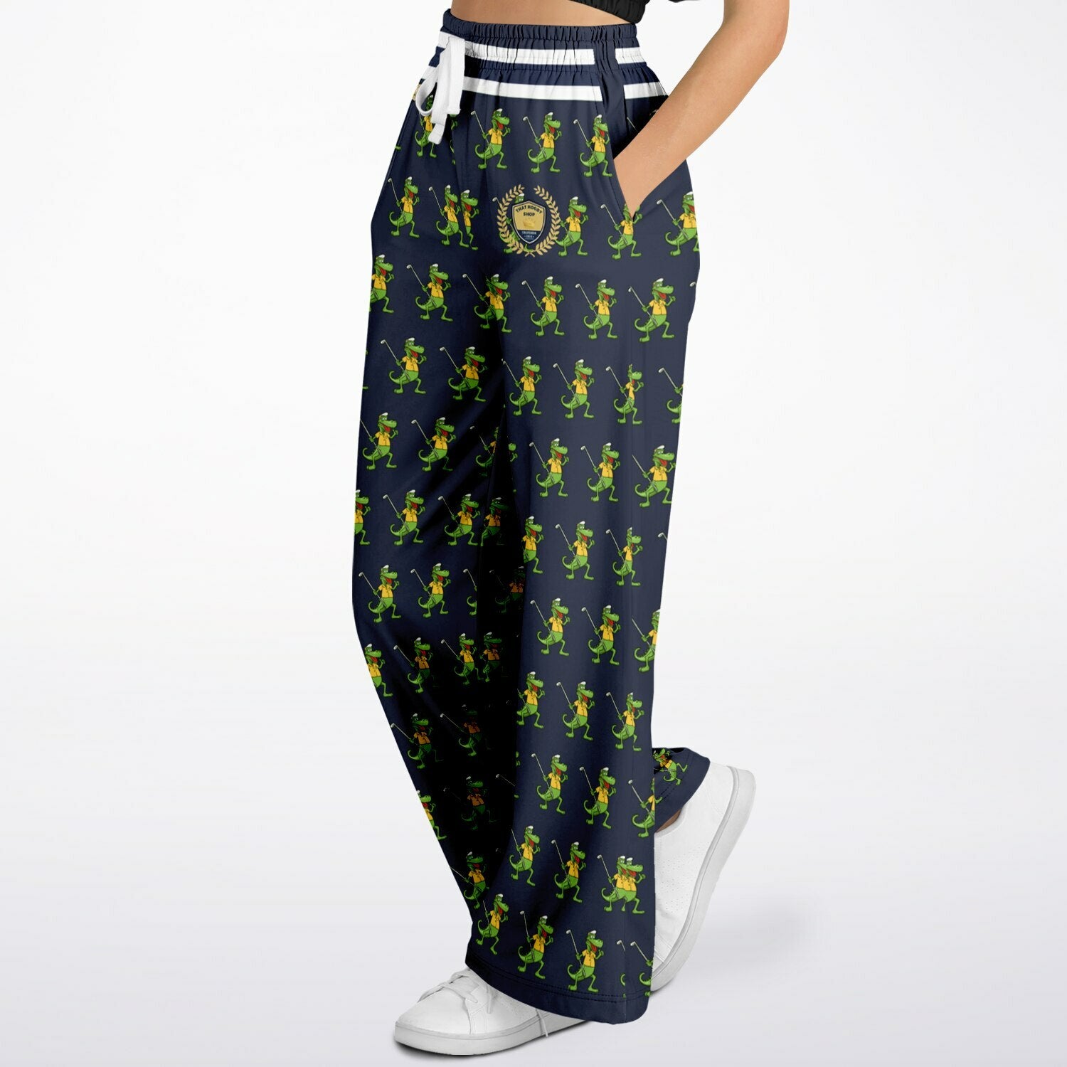 Gator Goes Golfing Eco-Poly Wide Leg Pants