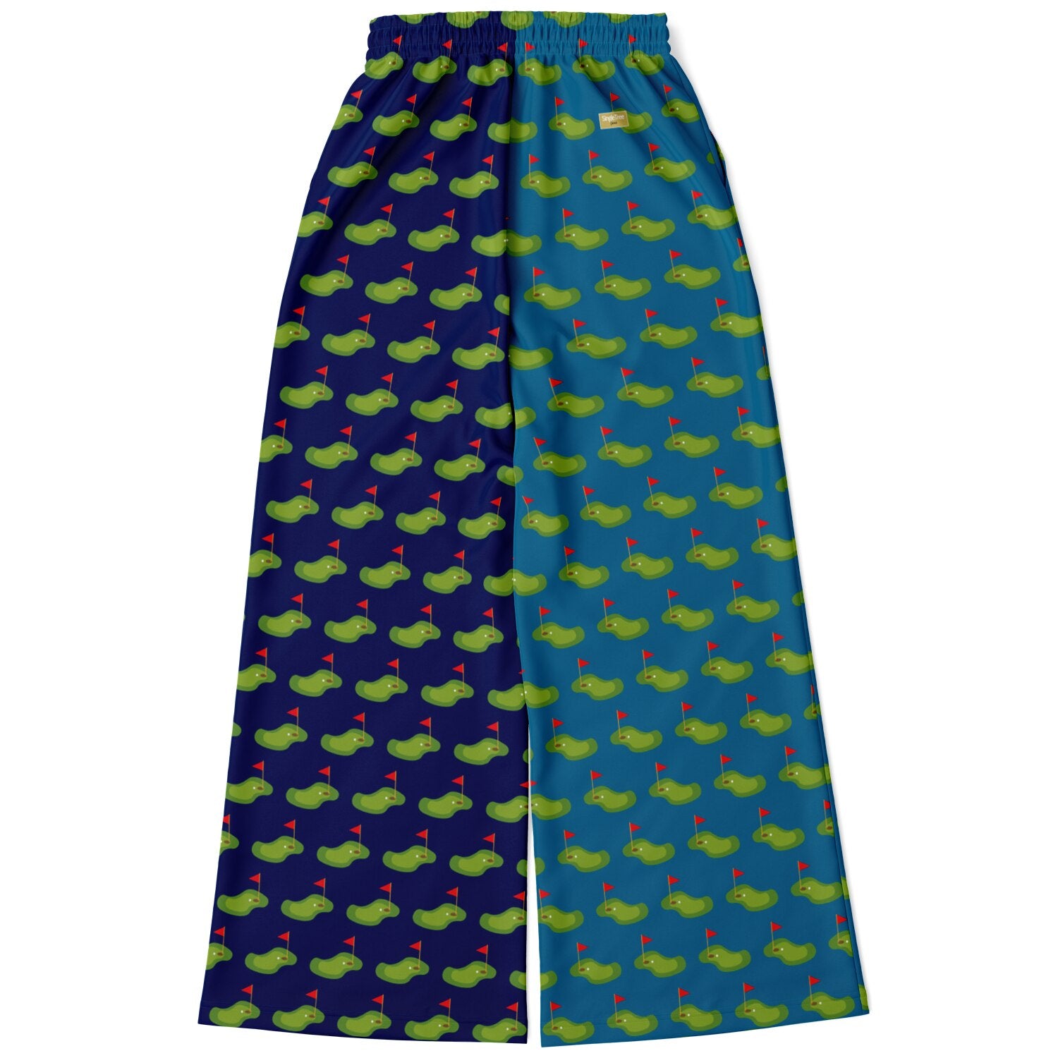 Golf - Hitting the Links in Blue Duo Eco-Poly Wide Leg Pants