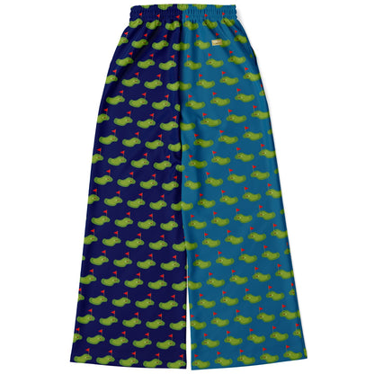 Golf - Hitting the Links in Blue Duo Eco-Poly Wide Leg Pants