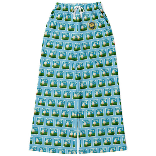 Golf - Hole in One in Blue Skies Eco-Poly Wide Leg Pants