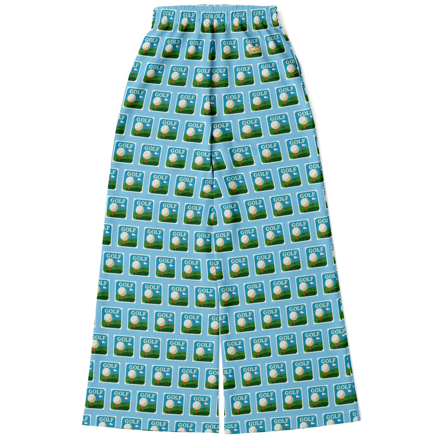 Golf - Hole in One in Blue Skies Eco-Poly Wide Leg Pants