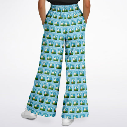 Golf - Hole in One in Blue Skies Eco-Poly Wide Leg Pants