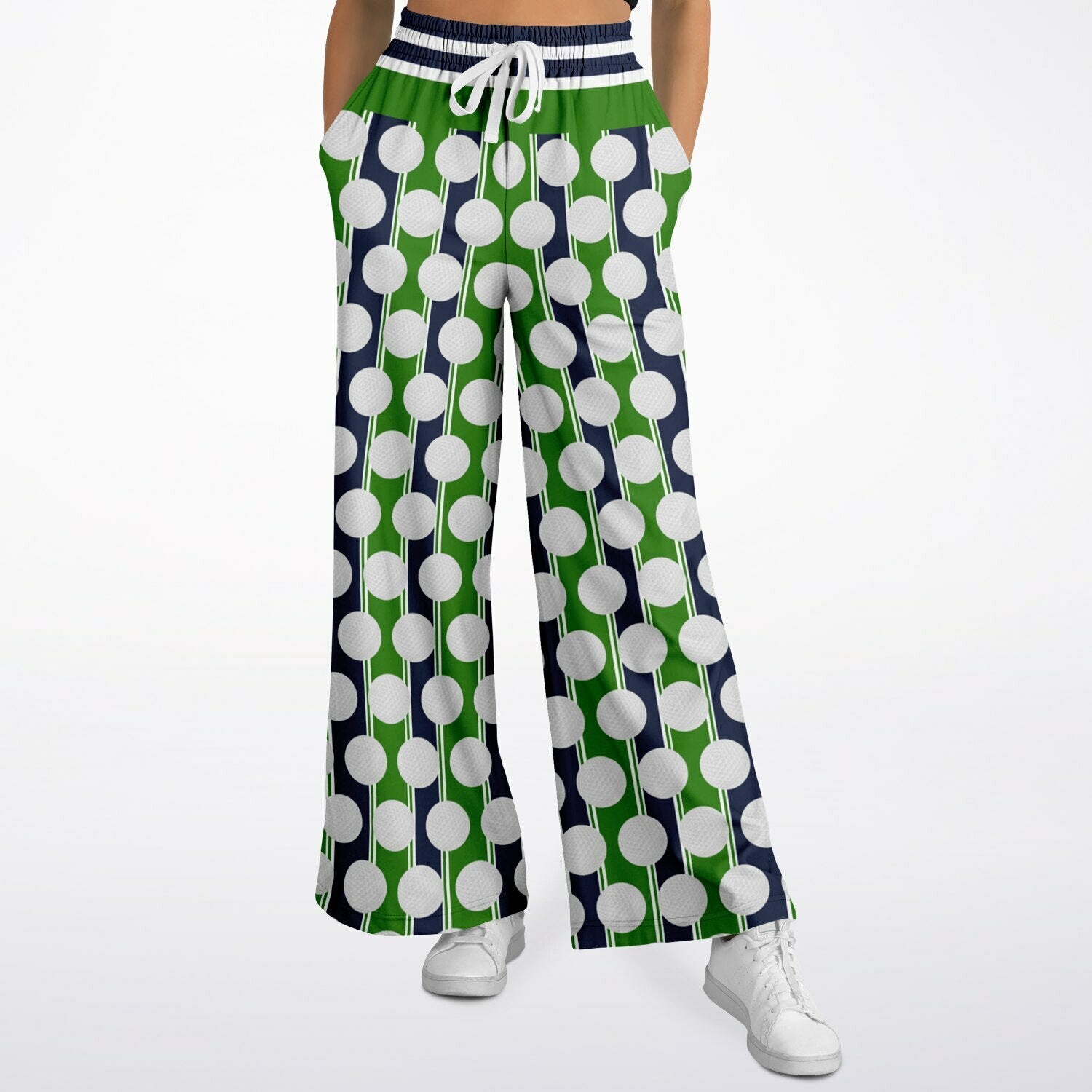 Golf - Off to the Tourney Eco-Poly Wide Leg Pants