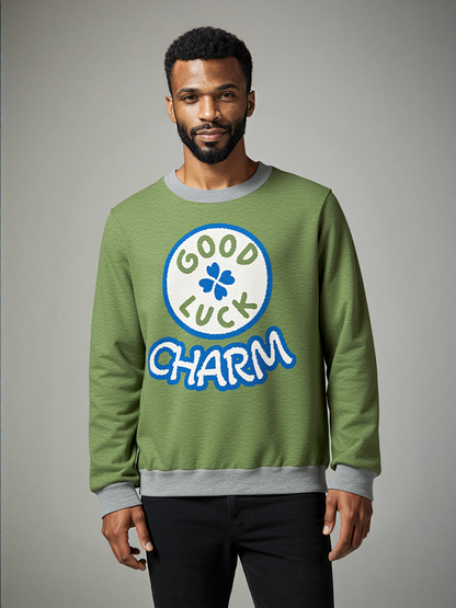 Good Luck Charm Knitted Crewneck Sweater