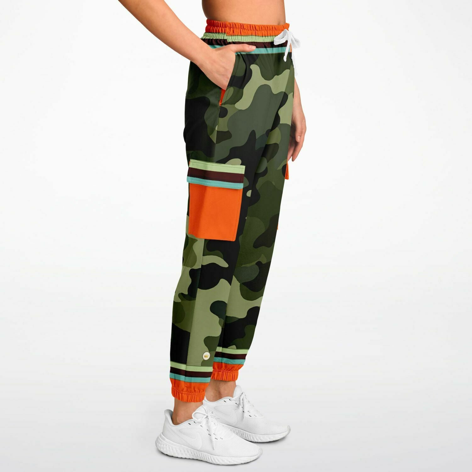 Government Issued Green Camo Eco-Poly Unisex Cargo Joggers