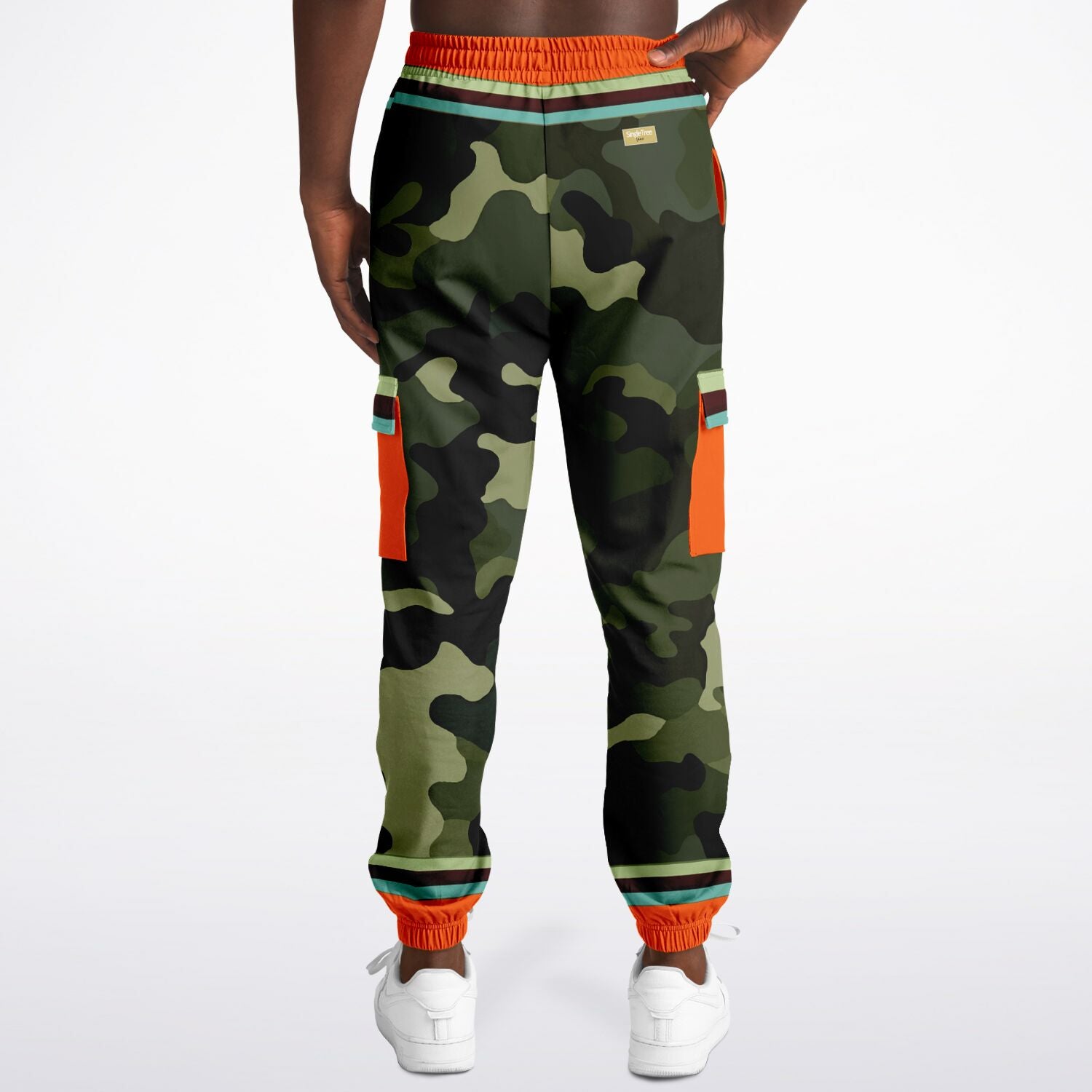 Government Issued Green Camo Eco-Poly Unisex Cargo Joggers